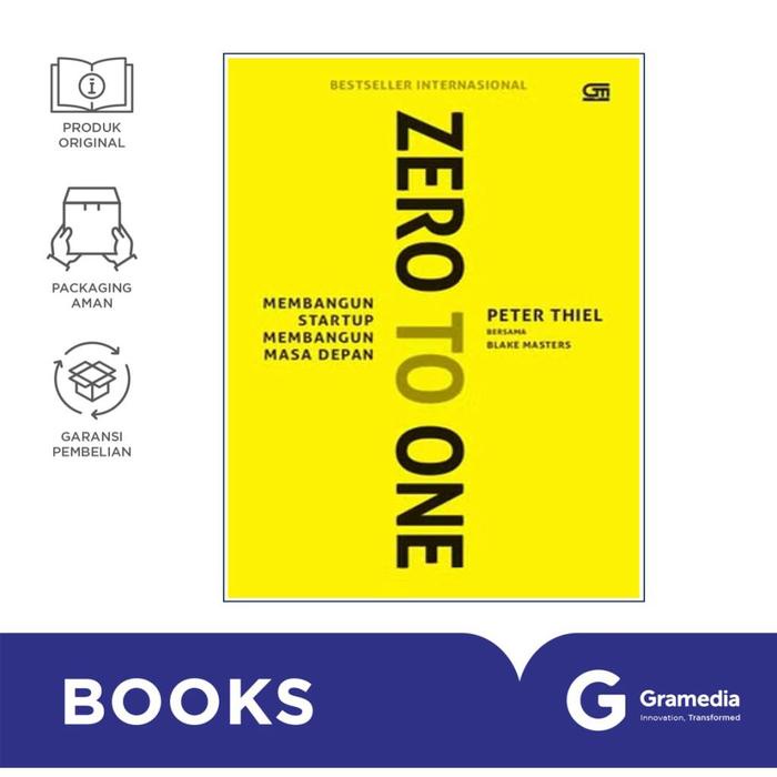 

Produk Viral Buku Zero To One Cetakan Tahun 2025 ( Peter Thiel ) Packing Aman