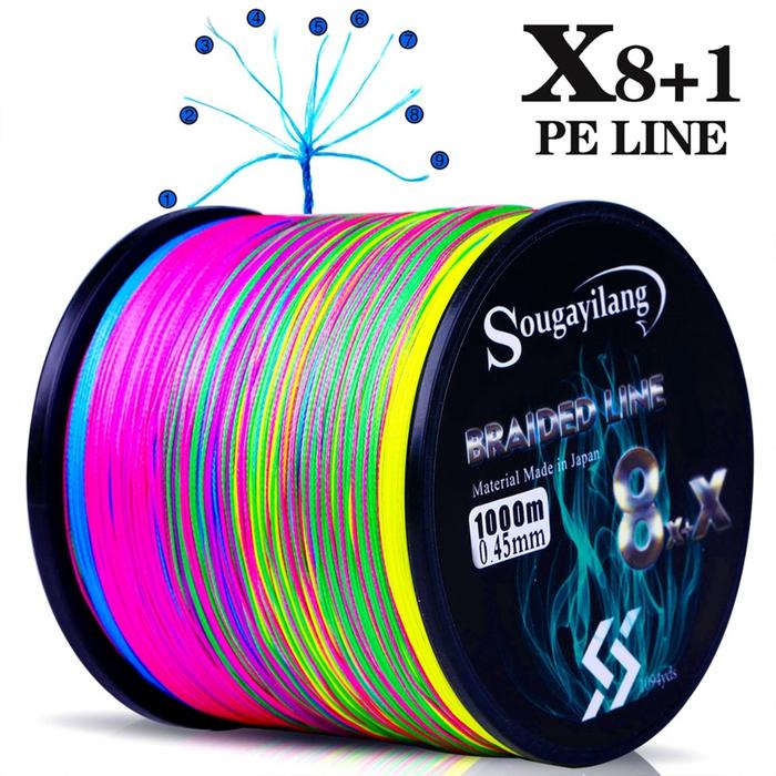 Viral Sougayilang Senar Pe Empat Saham 100M Sembilan Saham 300M 500M 1000M Senar Pancing Super Kuat