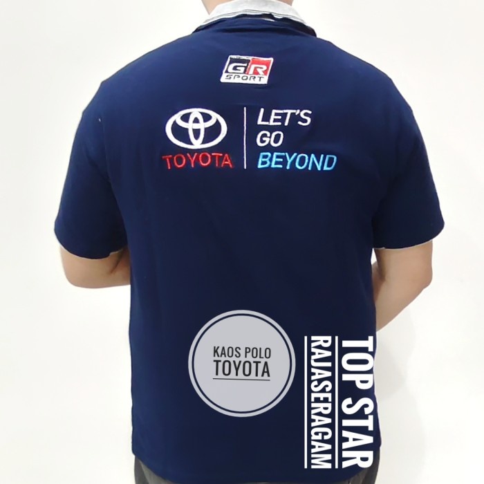 Baju Kaos Polo Kerah TOYOTA Bordir Katun Otomotif Komunitas PREMIUM