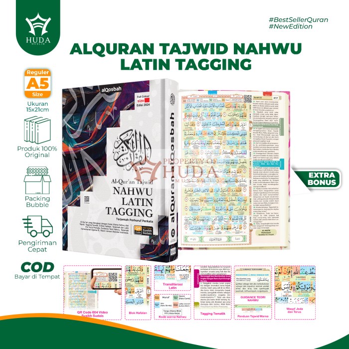 

[NAHWU LATIN A5] AL-QURAN NAHWU LATIN TERJEMAH PERHURUF UKURAN A5 BEST SELLER