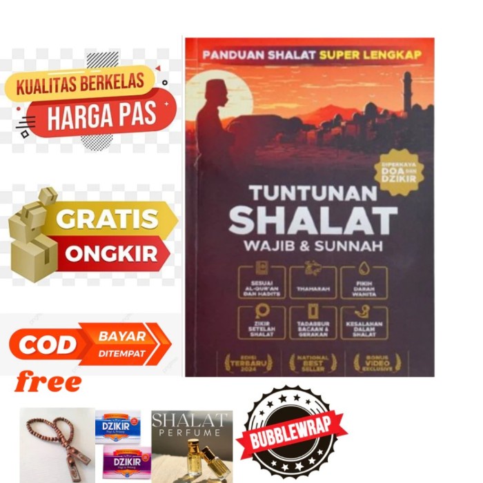 

BUKU TUNTUNAN SHALAT WAJIB & SUNNAH ORIGINAL 100% - MAHZAB SYAFI'I (BONUS TASBIH + BUKU SAKU DZIKIR