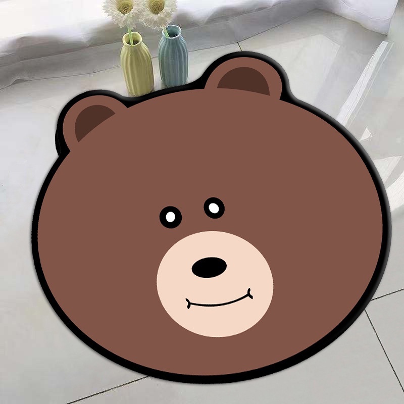 STOK TIPIS HL0525 Keset Lantai Motif Karakter Keset Kaki Anti Slip Keset Kamar Mandi Kamar Tidur