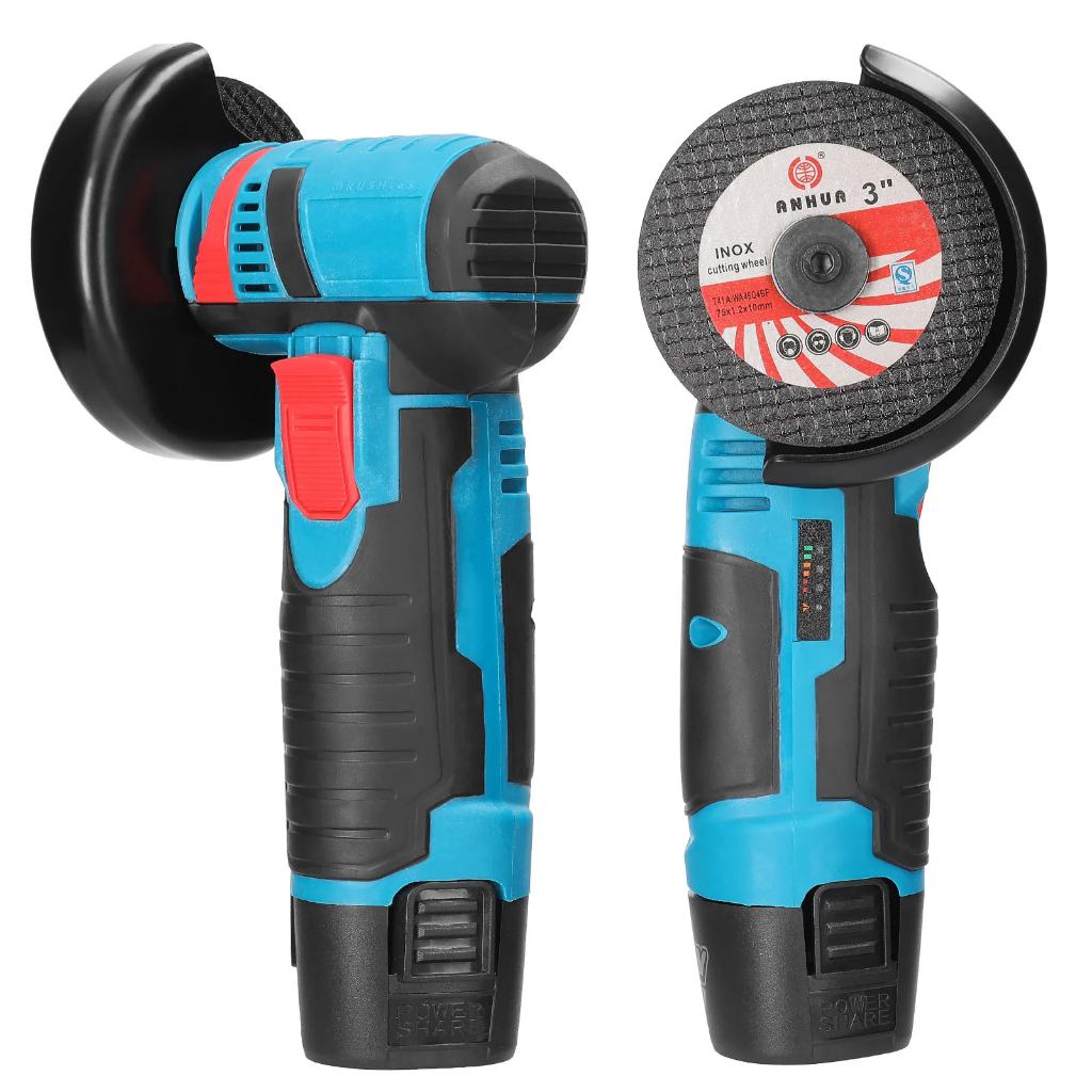 Promo Hytobp Mini Brushless Gerinda Angle Grinder Cordless Mesin Gerinda Tangan Elektrik Gerinda