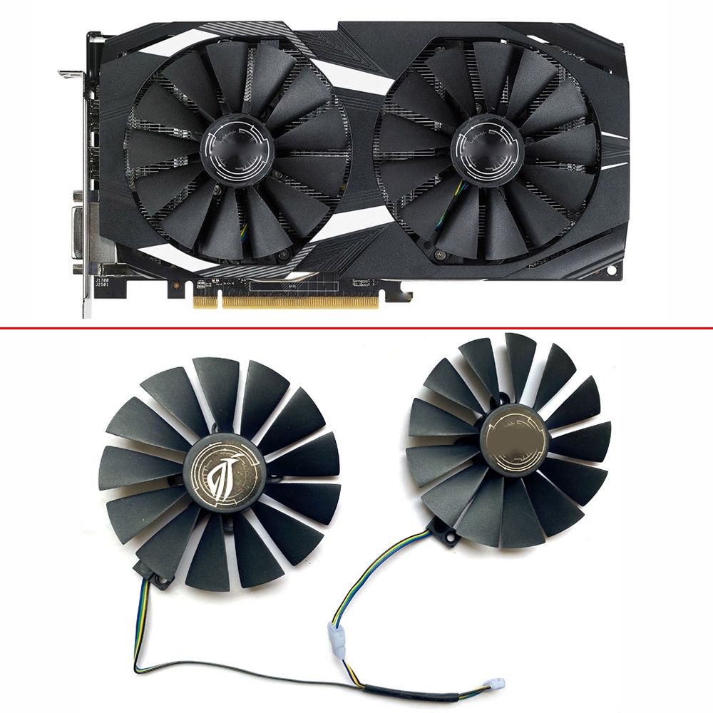 SALE NEW 95MM T129215SM 0.25A compatible RX580 GPU Cooling Fan For ASUS AREZ Radeon RX 580 STRIX RX 