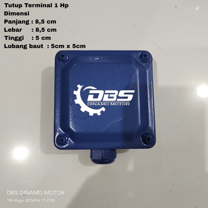 Tutup Terminal untuk dinamo 1 Hp 3 Phase
