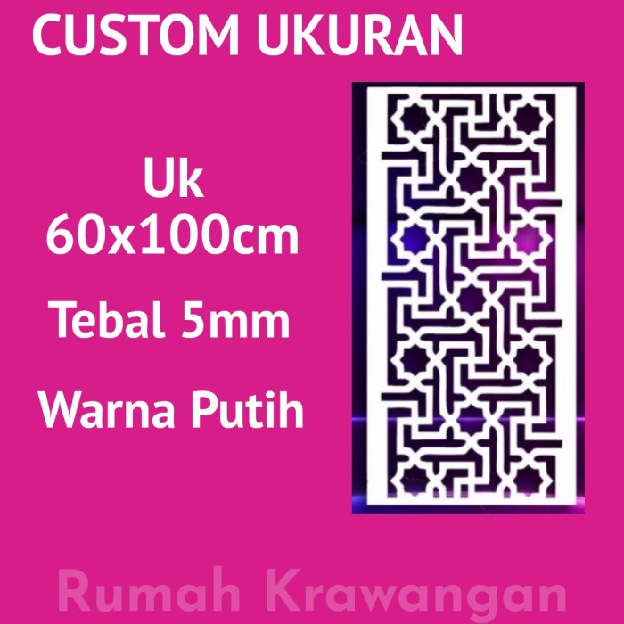 krawangan pvc board/foam board uk 60x100cm tebal 5mm - RM093