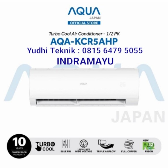Ac Aqua 1/2 PK Aqa-Kr5ahp Japan Standar Low watt
