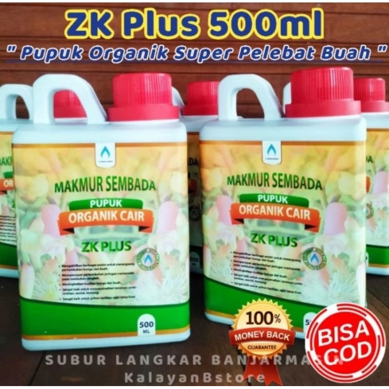 {{ Paket Pupuk Organik Cair Amino Plus dan ZK Plus 500ml Ready}}