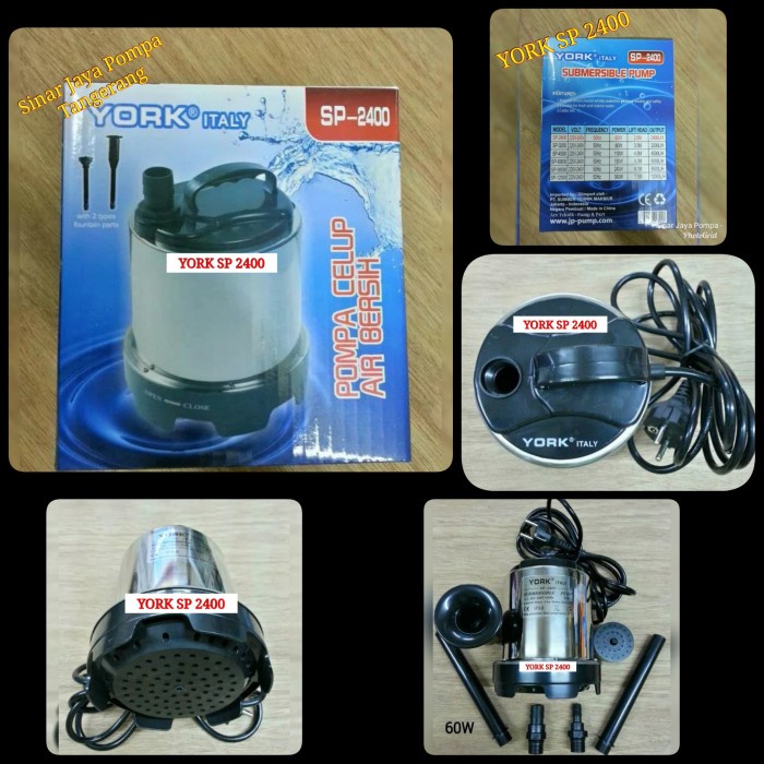Pompa Celup Air Bersih YORK Italy SP-2400 Non Automatis