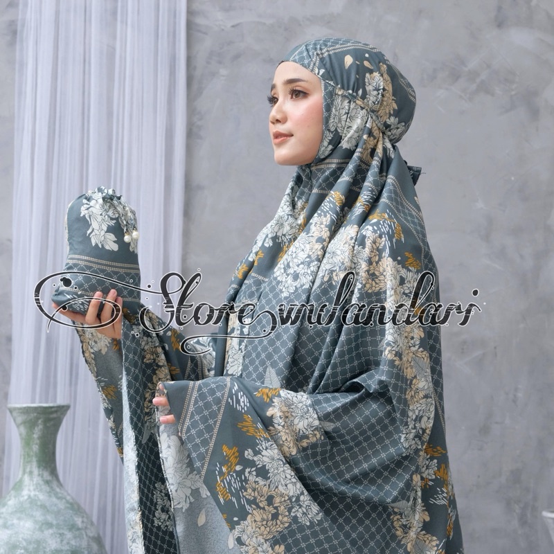 PROMO / mukena printing INAYAH by store.wulandari mukena 2in1 mukena travel mukena traveling mini