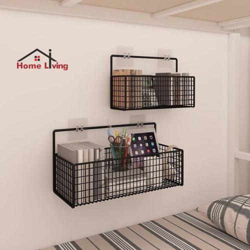 PROMO HL Rak Gantung Kamar Mandi Rak Keranjang Jaring Besi Tempel Dinding Serba Guna