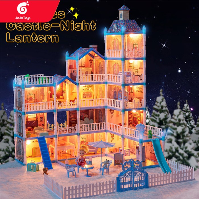 Rumah Boneka Besar Mainan Princess Castle Rumah Rumahan Doll House