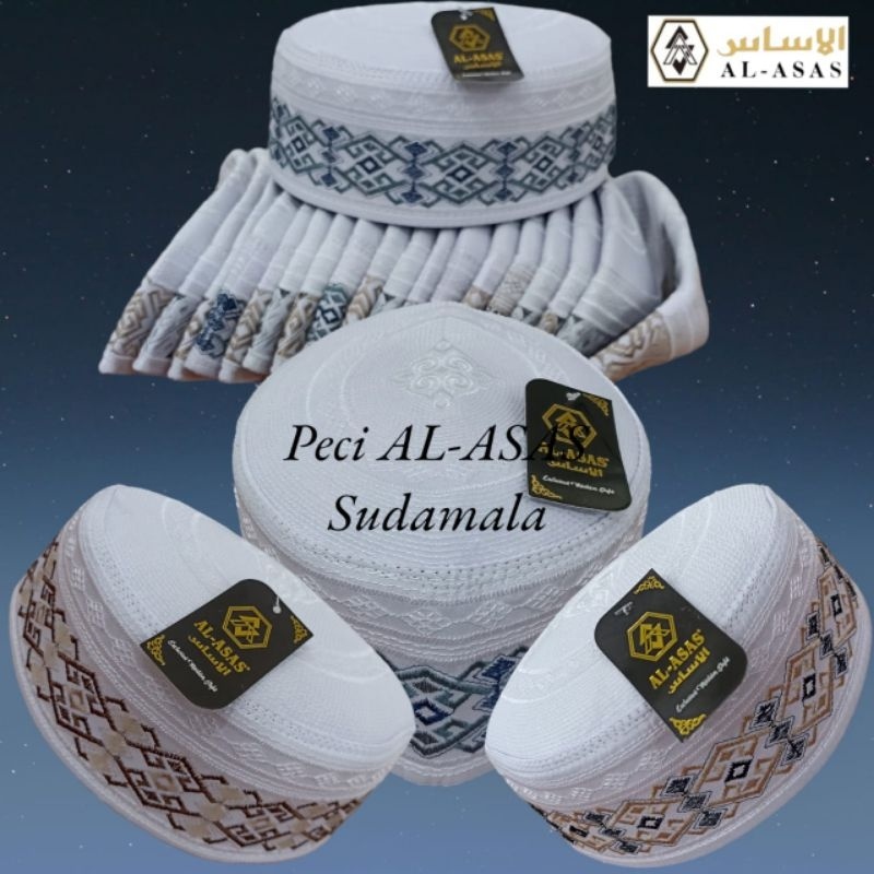PECI SUDEMALA SPON Murah, Peci Sudamala, Peci Sundamala Hitam Dan Putih, Peci Maroko Spon, Kopiah Su