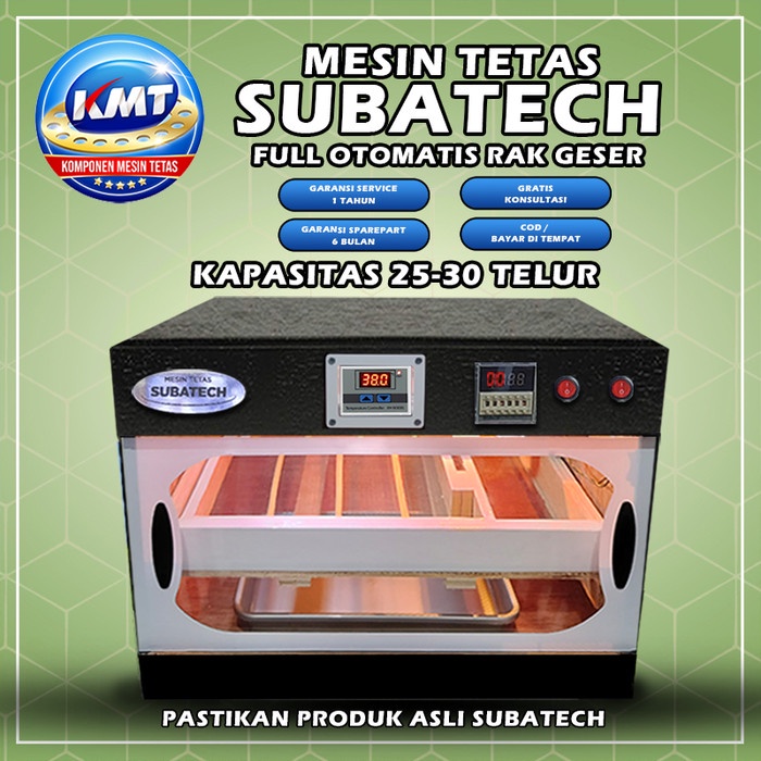 Mesin Tetas Full Otomatis Rak Geser Telur Ayam Bebek Burung Puyuh