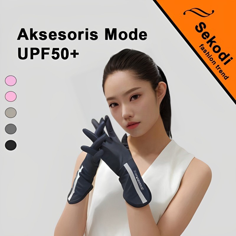TrendyOi- sarung tangan wanita anti uv sarung tangan motor lucu panjang Sarung tangan berpori ringan