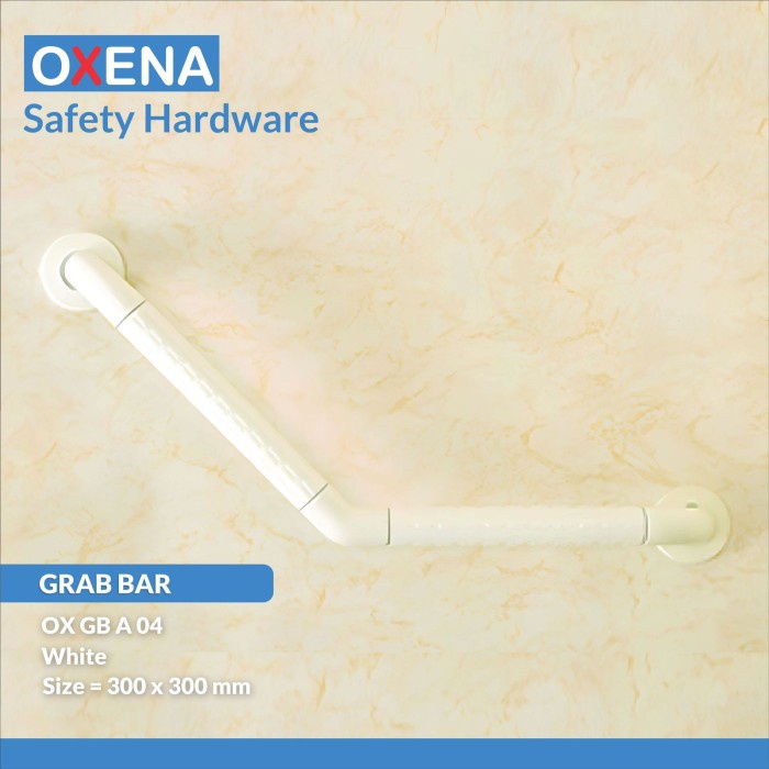Pegangan Safety Toilet OXENA GRAB BAR 135 Derajat - OX GB A 04