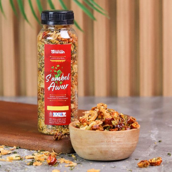 

Sambel Awur - Sambal Kering Kriuk Pedas Lezat Sambel Daun Jeruk Food