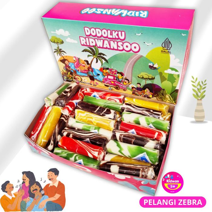 

Dodol Garut Pellangi xebberra Warna Warni uk 1 Kg