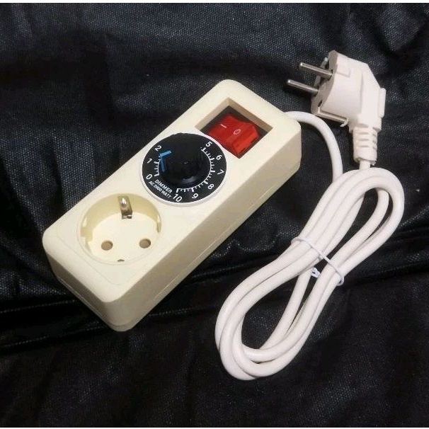 Stop Kontak Dimmer 1 Lubang Dimmer Gerinda 2000W Pengatur Kecepatan Gerinda Bor