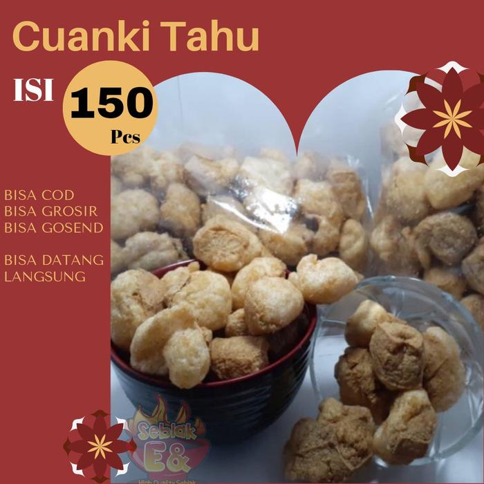 

Cuanki tahu pasung kering isi 150 pcs gratis bubble wrap toping seblak