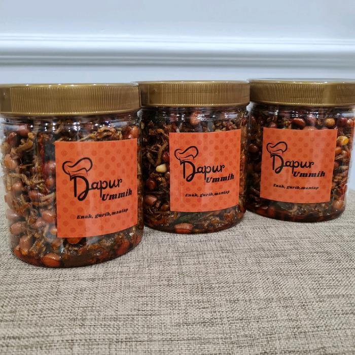 

Teri kacang balado daun jeruk 300 gram dapur.ummih Food Snacks Pedas Camilan