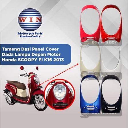 PREMIUM COVER DEPAN LAMPU I PANEL DASI COVER DADA MOTOR HONDA SCOOPY FI K16 2013 2014 2015