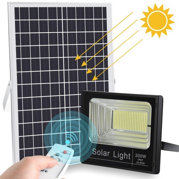 PREMIUM Solar Light Sunpro 200W Floodlight Lampu Tenaga Surya Lampu Sorot LED