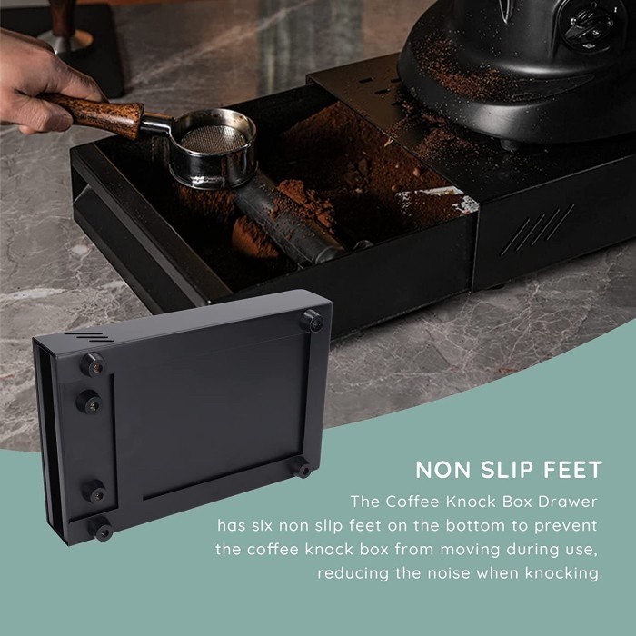 

(BestSeller) IYOUNICE Wadah Ampas Kopi Espresso Knock Box Drawer Residue 3166XZH