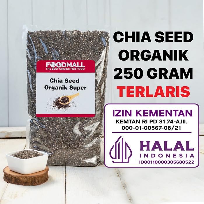 

Organic Chia Seed 250 GRAM / Makanan Biji-bijian Organik HALAL