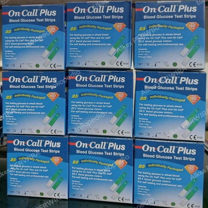 strip on call plus / strip gula darah on call plus