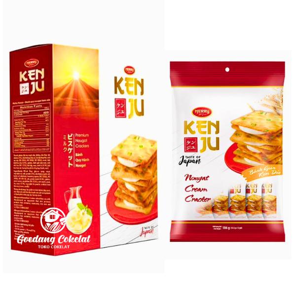 

Richy Kenju Ken Ju Premium Nougat Crackers Krekers Sandwich Isi Krim Nougat Taste of Japan Kemasan