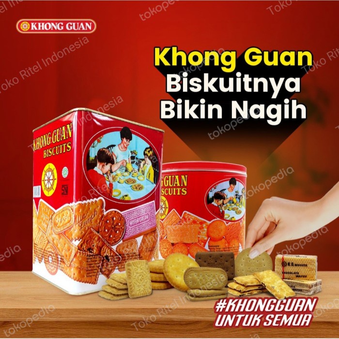Biskuit Kaleng Khong Guan 1600 grKhong Guan Kaleng 650gr KHONG GUAN