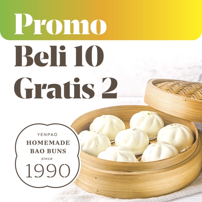 

PROMO BAKPAO / Beli 10 Extra 2 / Bakpao Frozen / Pao Halal