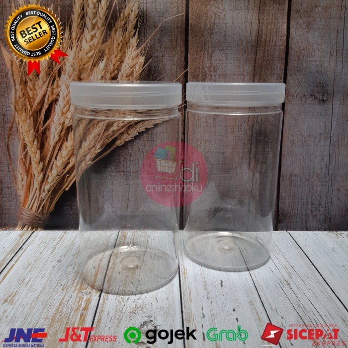 (BestSeller) toples tabung 1000ml / Toples kue 1000ml Toples Snack