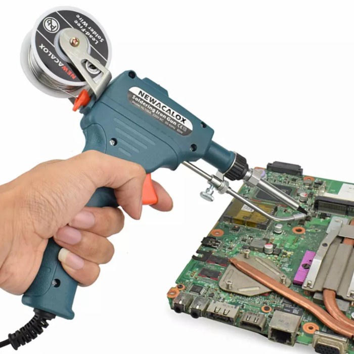 Otomatis Timah Solder Iron Kit Adjustable Gun Elektrik Alat Las Panas - Asli