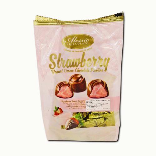 

terbaru !!! coklat arab strawberry alessio cioccolato 250gr yogurt creme chocolate praline coklat