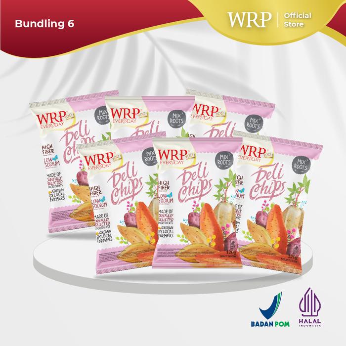 

terbaru !!! wrp everyday delichips mix roots 120g (bundle 6) ready