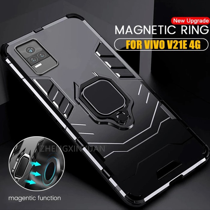 CASE VIVO V19 V20 V20 SE V21 V21 SE RUGGED ARMOR ROBOT STANDING IRING