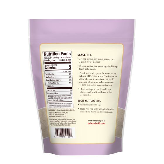 

READY STOK BOB'S RED MILL GLUTEN FREE ACTIVE DRY YEAST 227GR READYY