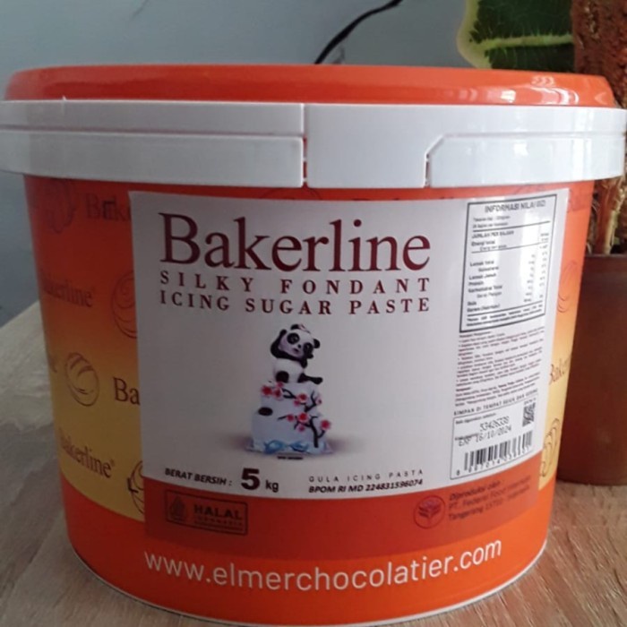 

SALE PROMO SILKY FONDANT WHITE BAKERLINE 5KG READYY