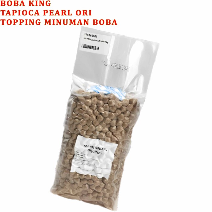

READY STOK TAPIOCA PEARL ORI * BOBA KING * TOPPING MINUMAN BOBA * 1KG READYY