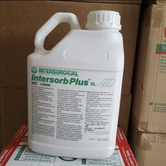 

SALE TERBARU SODALIME 5LITER / SODA LIME 5 L / INTERSORB PLUS 5KG INTERSURGICAL READYY