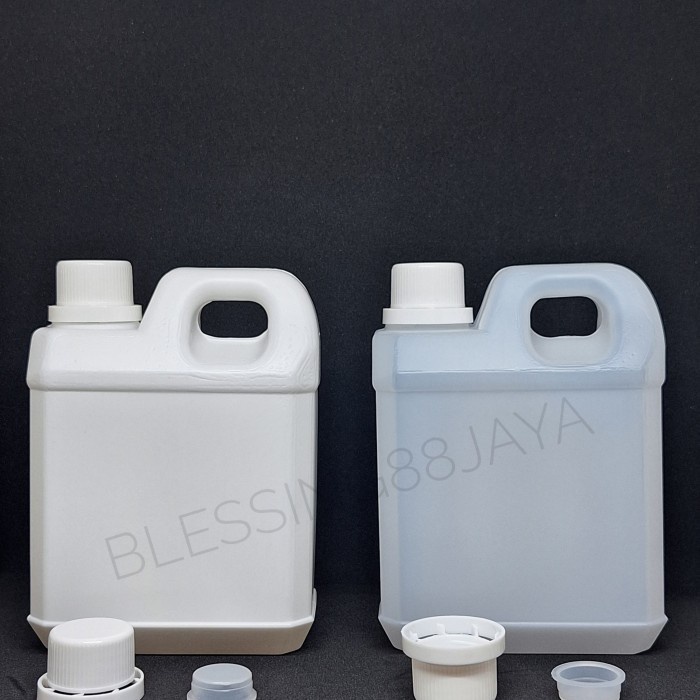 (BestSeller) Jerigen 1 Liter BP / Jerigen 1 Liter Kotak Pendek HDPE