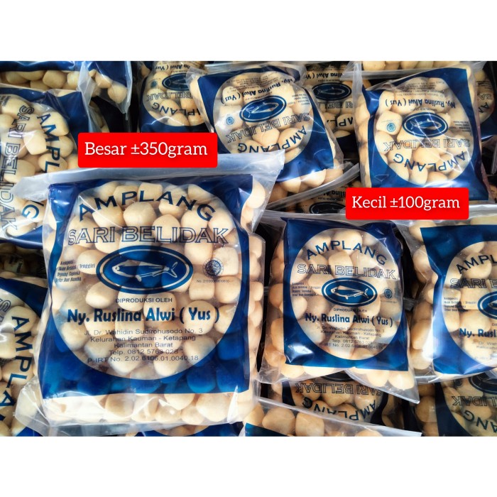 

Amplang Sari Belidak / Amplang Ikan Belida / Getas Ikan Khas KalBar