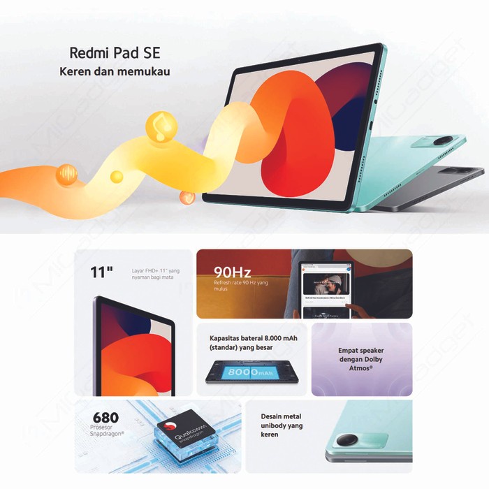 (Good) Xiaomi Mi Pad 5 MIPAD Tablet 2.5K 120HZ SD 860 WiFi 6/256GB RESMI INDO