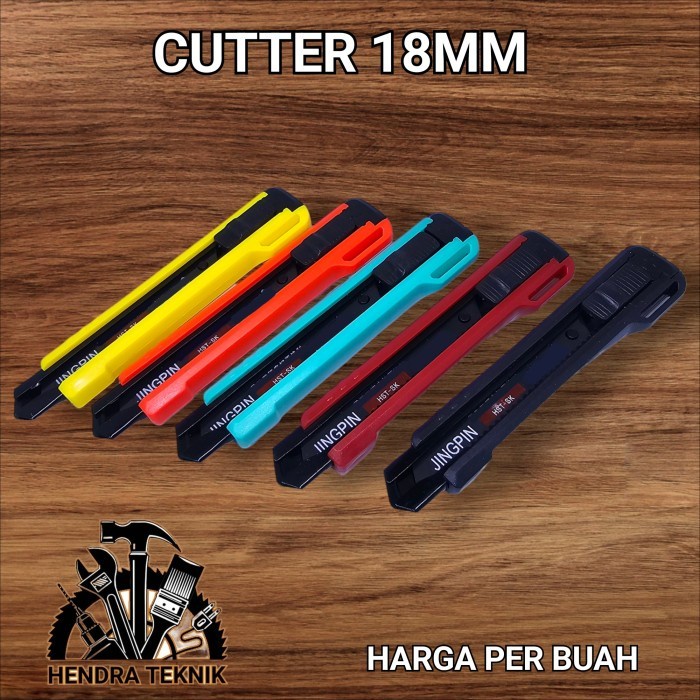 

(BestSeller) PISAU CUTTER 18MM KATER MURAH BESAR PISAU SILET KATER RENTENG EKONOMIS