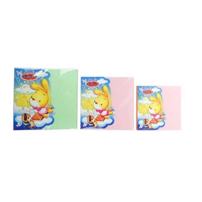 

(BestSeller) Kertas Lipat Origami Pastel 12x12 cm 25 lbr Alfa 2 Sisi Berwarna