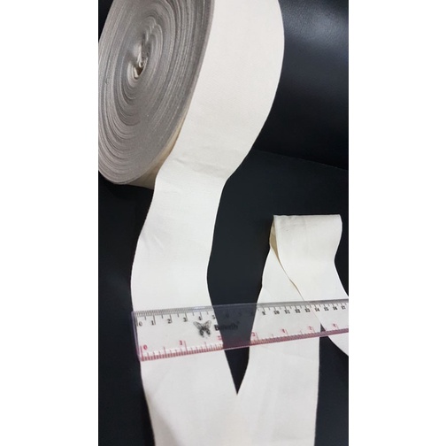 

LABEL KATUN POLOS / PITA KATUN POLOS / WEBBING TAPE KATUN 5 CM