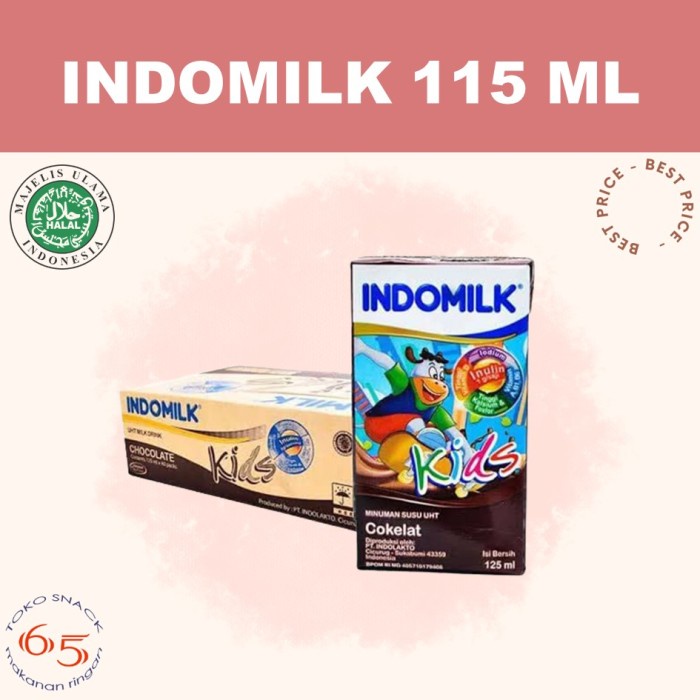 

(BestSeller) indomilk kid kotak 115 ml. Susu uht. DUS