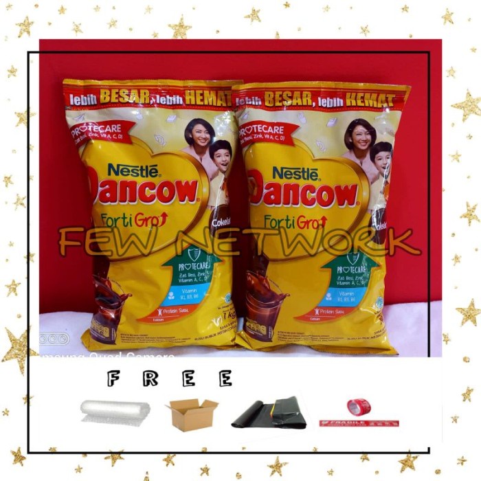

(BestSeller) Dancow Fortigro Cokelat 1 kg Pouch